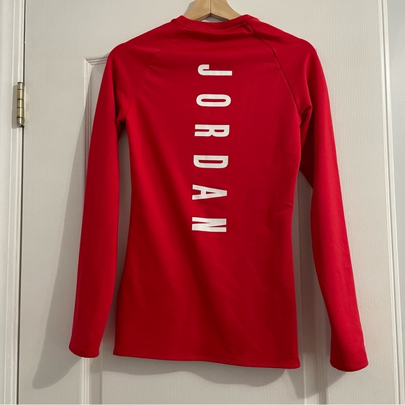 Jordan Red Long Sleeves Men’s  Small - Picture 2 of 6